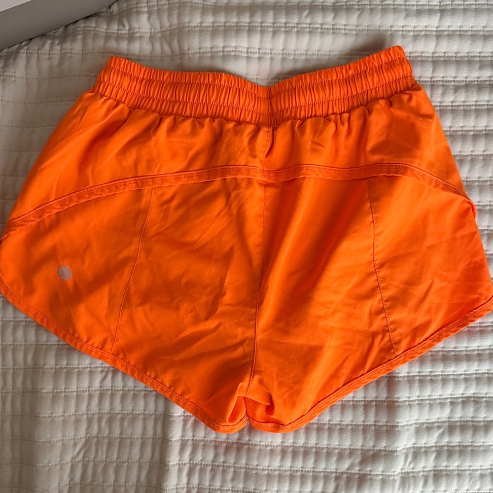 Lululemon Athletica Bright Orange Athletic Shorts